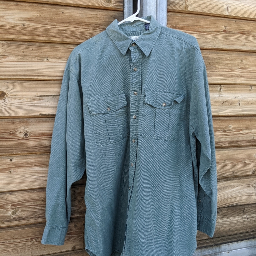 Avirex Flight Shirt, Large, Green, Men's Shirt